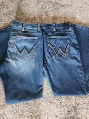 Wrangler Q-Baby & Willow Bootcut Jean Bundle Western Cowgirl Denim Comfort 19x32